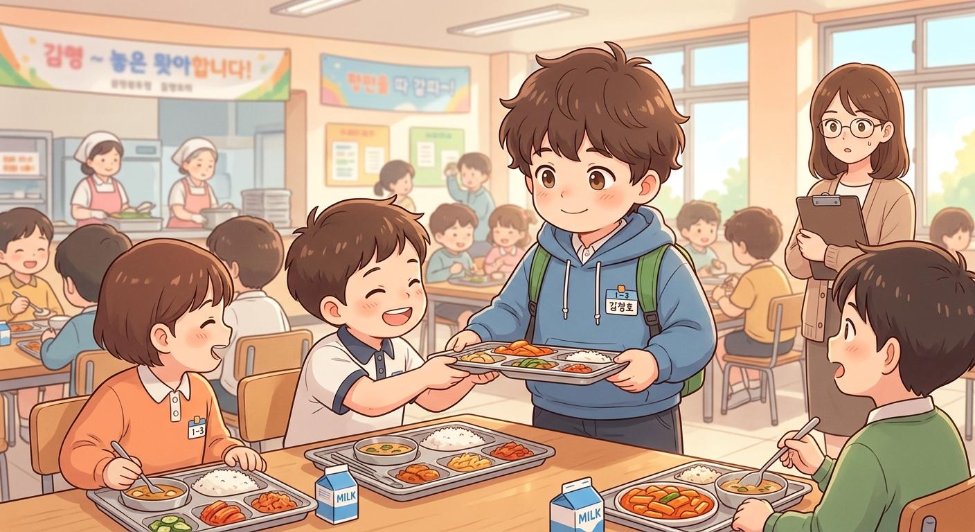 초딩 회장님의 급식 라이프